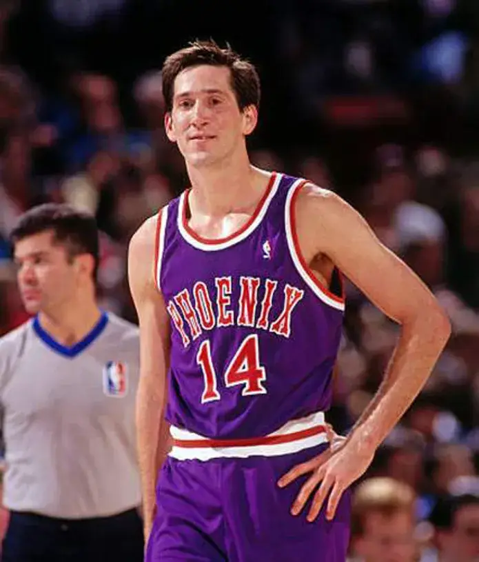 JEFF HORNACEK Phoenix Suns 1991 Away Throwback NBA Basketball Jersey 