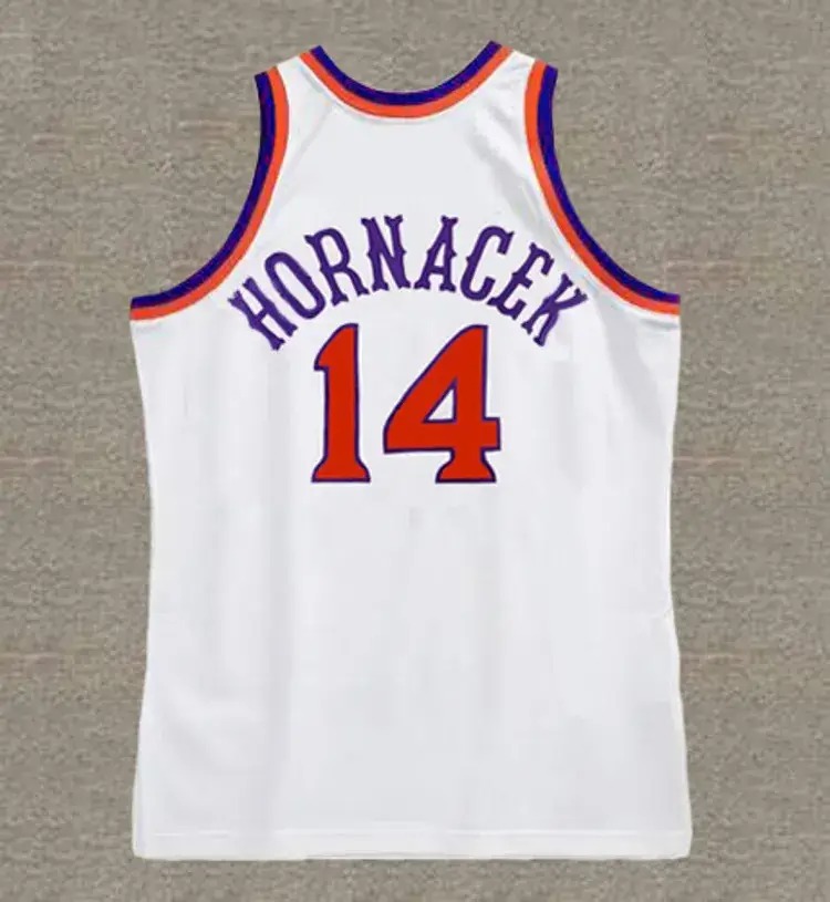 JEFF HORNACEK Phoenix Suns 1991 Home Throwback NBA Basketball Jersey 