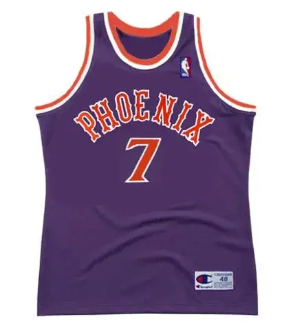 KEVIN JOHNSON Phoenix Suns 1992 Away Throwback NBA Basketball Jersey