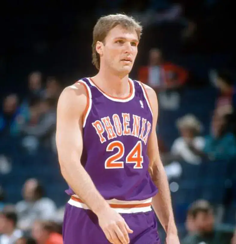 TOM CHAMBERS Phoenix Suns 1990 Away Throwback NBA Basketball Jersey 