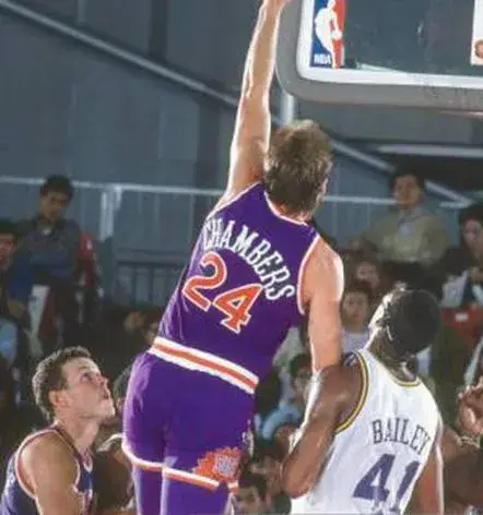 TOM CHAMBERS Phoenix Suns 1990 Away Throwback NBA Basketball Jersey 