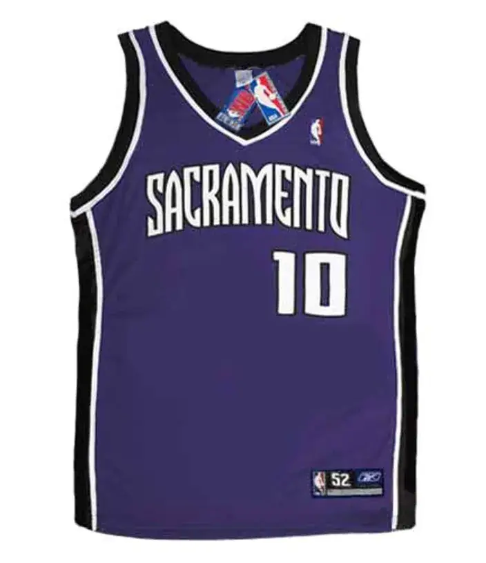MIKE BIBBY Sacramento Kings 2003 Away Reebok Authentic Throwback NBA Jersey