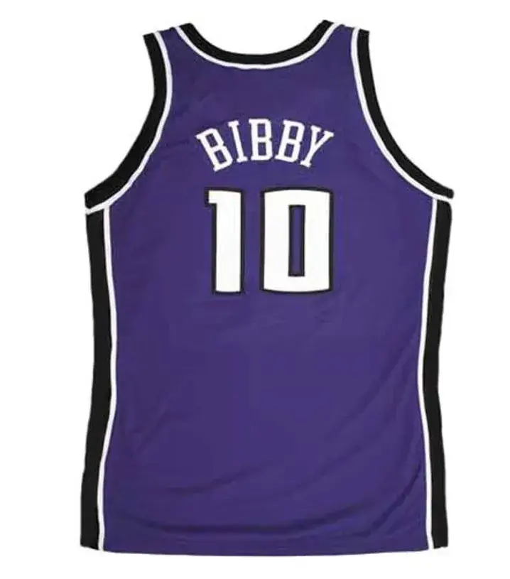 MIKE BIBBY Sacramento Kings 2003 Away Reebok Authentic Throwback NBA Jersey 