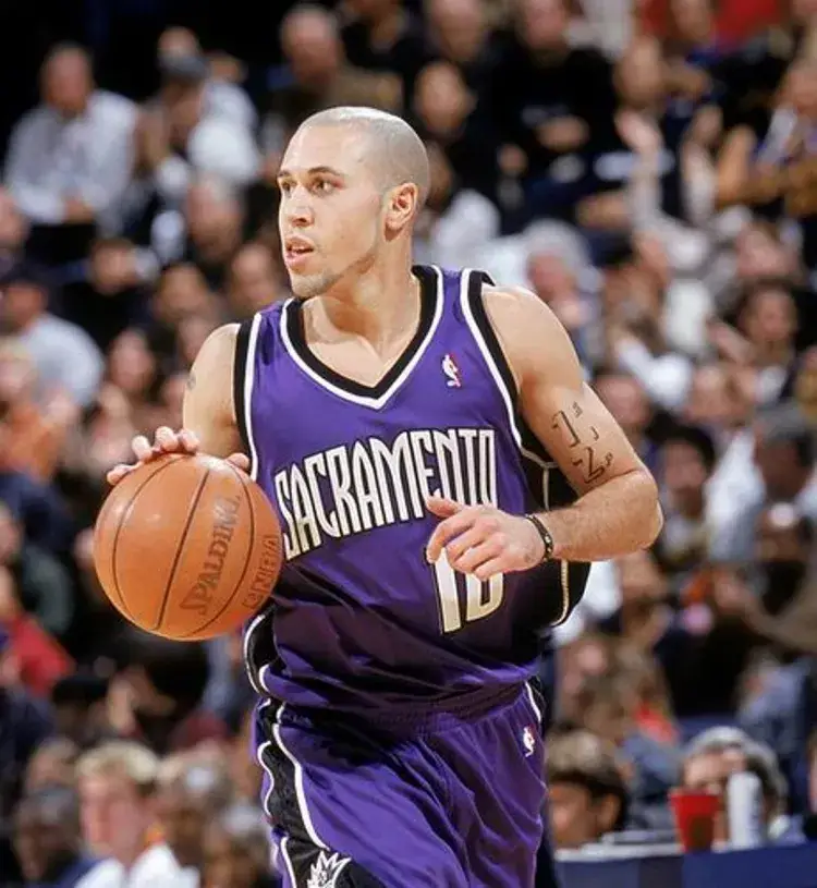 MIKE BIBBY Sacramento Kings 2003 Away Reebok Authentic Throwback NBA Jersey 