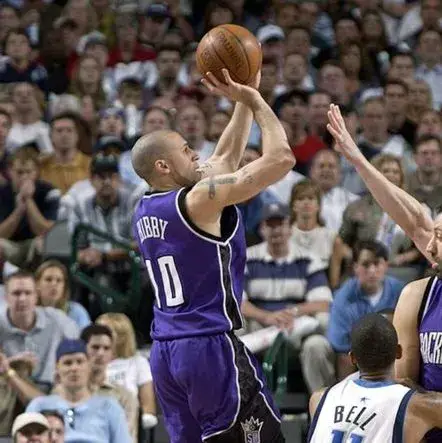 MIKE BIBBY Sacramento Kings 2003 Away Reebok Authentic Throwback NBA Jersey 