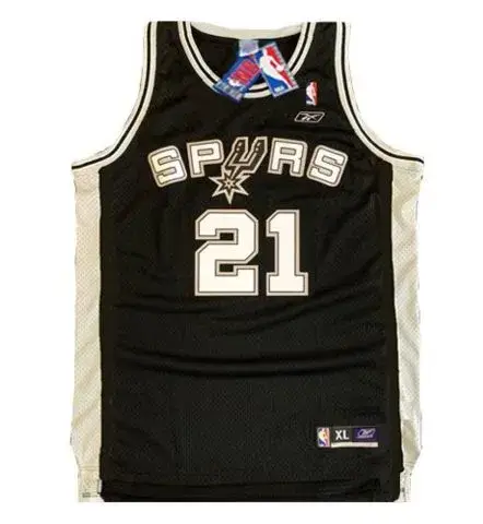 TIM DUNCAN San Antonio Spurs 2003 Away Reebok Throwback NBA Jersey