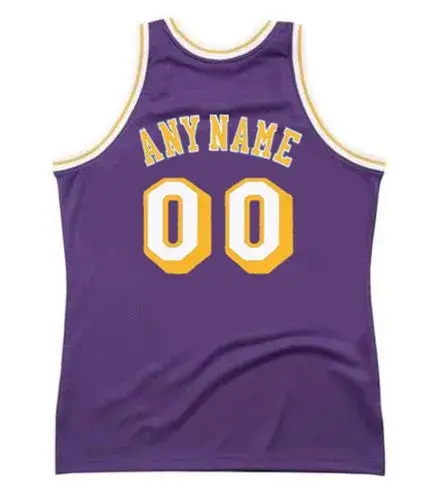 LOS ANGELES LAKERS 1980’s Away Throwback NBA Jersey Customized “Any Name & Number(s)” 