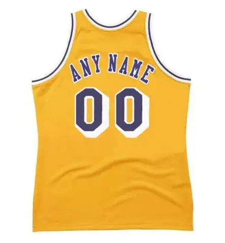 LOS ANGELES LAKERS 1980’s Home Throwback NBA Jersey Customized “Any Name & Number(s)” 