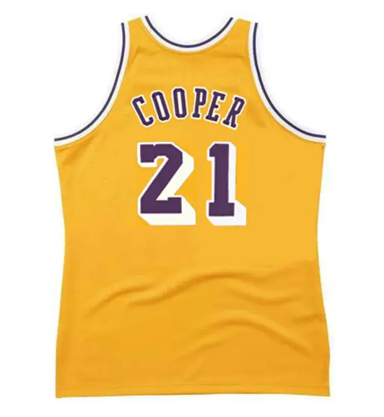 MICHAEL COOPER Los Angeles Lakers 1984 Home Throwback NBA Basketball Jersey 