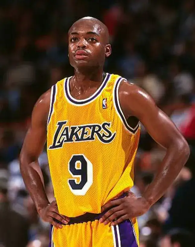 NICK VAN EXEL Los Angeles Lakers 1997 Home Throwback NBA Basketball Jersey 