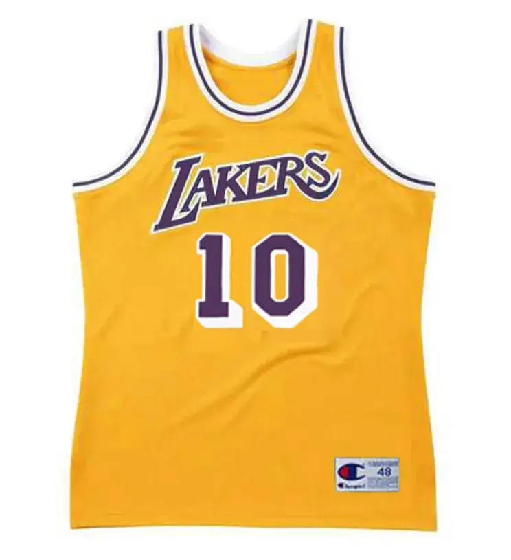 NORM NIXON Los Angeles Lakers 1983 Home Throwback NBA Basketball Jersey