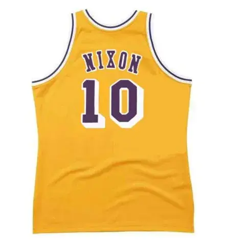 NORM NIXON Los Angeles Lakers 1983 Home Throwback NBA Basketball Jersey 