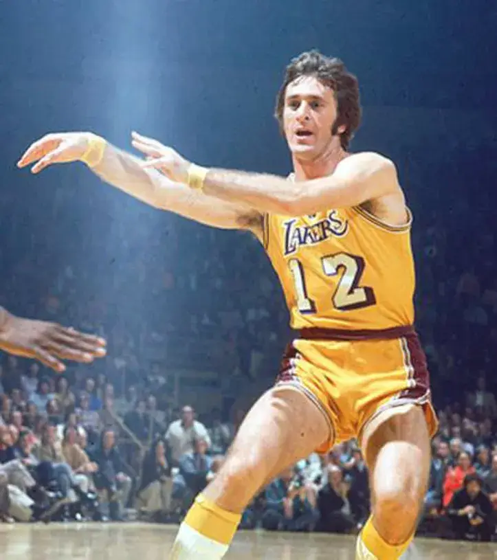 PAT RILEY Los Angeles Lakers 1971 Home Throwback NBA Basketball Jersey 