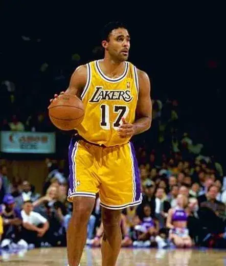 RICK FOX Los Angeles Lakers 1997 Home Throwback NBA Basketball Jersey 