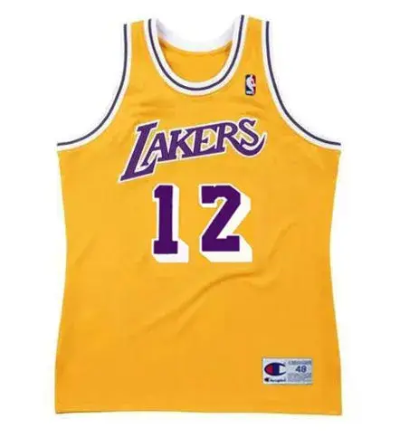 VLADE DIVAC Los Angeles Lakers 1990 Home Throwback NBA Basketball Jersey