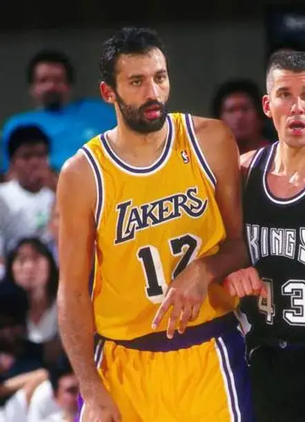 VLADE DIVAC Los Angeles Lakers 1990 Home Throwback NBA Basketball Jersey 