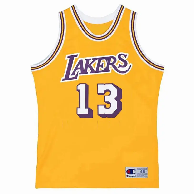 WILT CHAMBERLAIN Los Angeles Lakers 1971 Home Throwback NBA Basketball Jersey