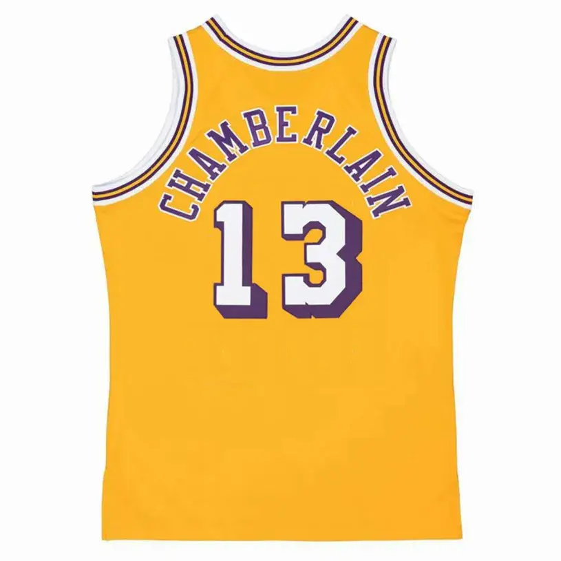 WILT CHAMBERLAIN Los Angeles Lakers 1971 Home Throwback NBA Basketball Jersey 
