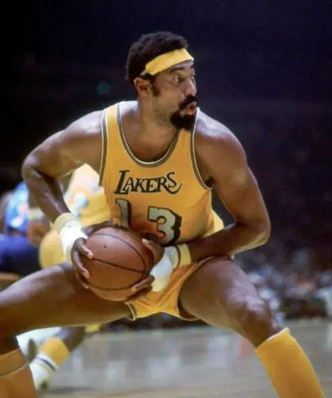 WILT CHAMBERLAIN Los Angeles Lakers 1971 Home Throwback NBA Basketball Jersey 