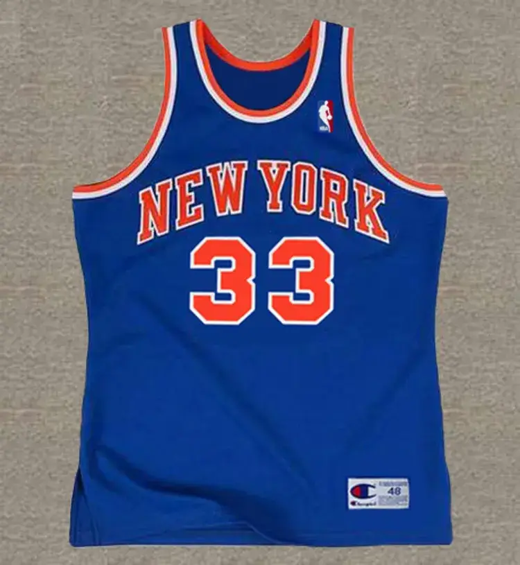 PATRICK EWING New York Knicks 1992 Throwback NBA Basketball Jersey