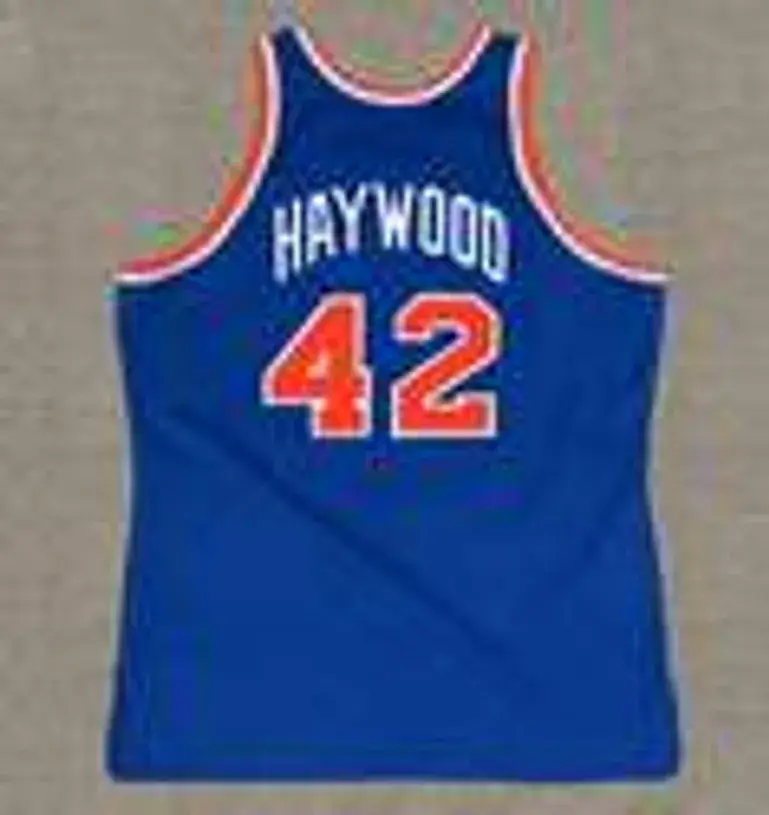 SPENCER HAYWOOD New York Knicks 1976 Throwback NBA Basketball Jersey 