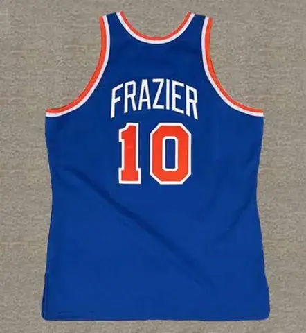 WALT FRAZIER New York Knicks 1973 Away Throwback NBA Basketball Jersey 