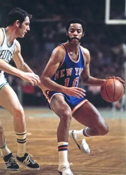 WALT FRAZIER New York Knicks 1973 Away Throwback NBA Basketball Jersey 