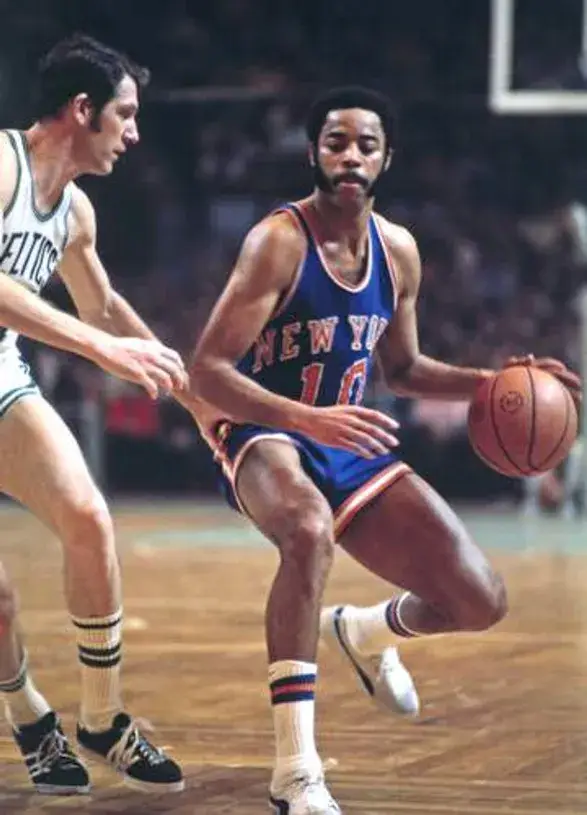 WALT FRAZIER New York Knicks 1973 Away Throwback NBA Basketball Jersey 