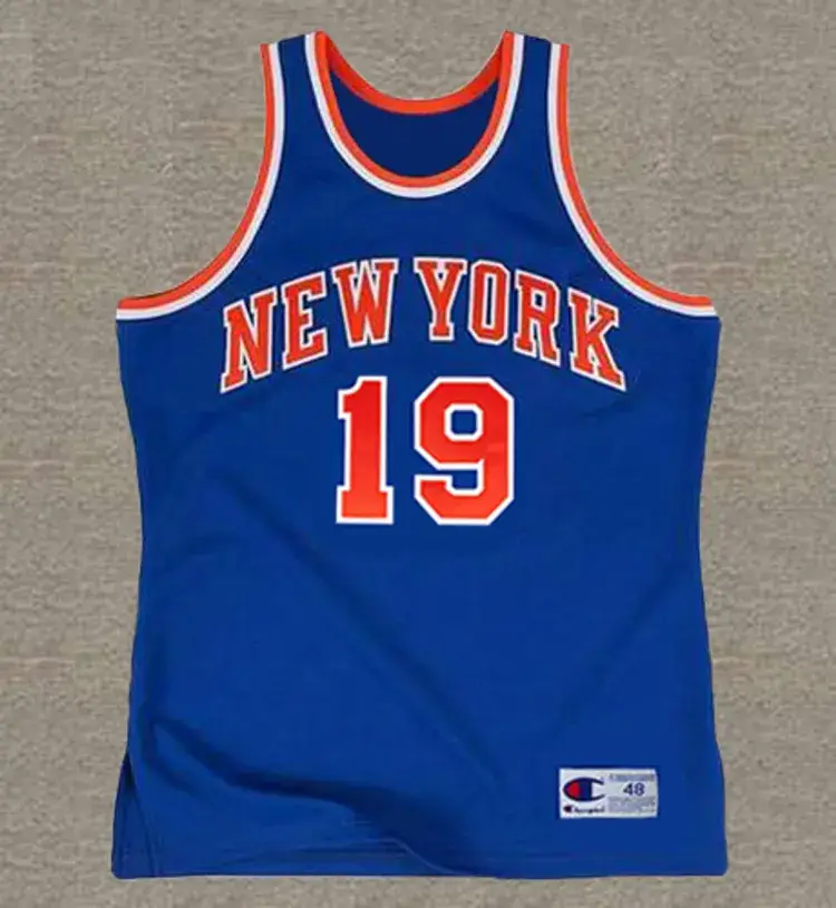 WILLIS REED New York Knicks 1973 Away Throwback NBA Basketball Jersey