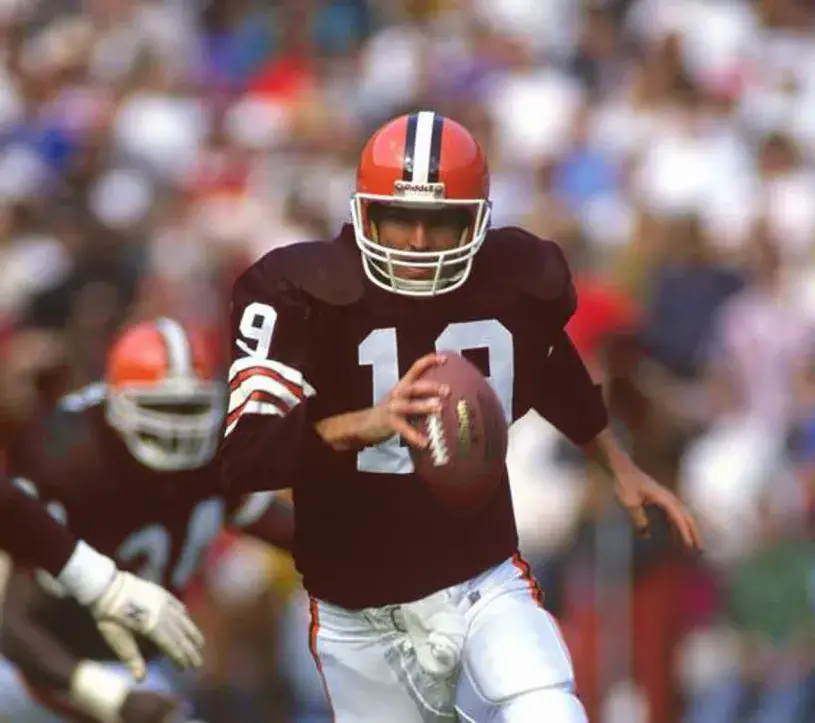 BERNIE KOSAR Cleveland Browns 1987 Throwback NFL Football Jersey 