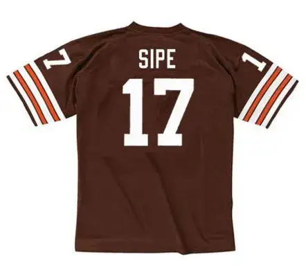 BRIAN SIPE Cleveland Browns 1980 Throwback NFL Football Jersey 