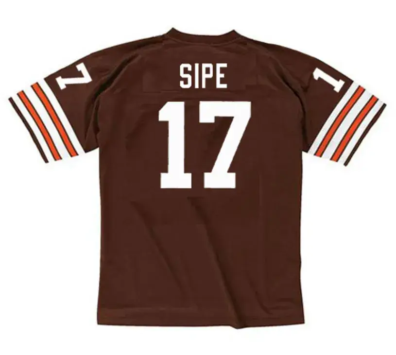 BRIAN SIPE Cleveland Browns 1980 Throwback NFL Football Jersey 