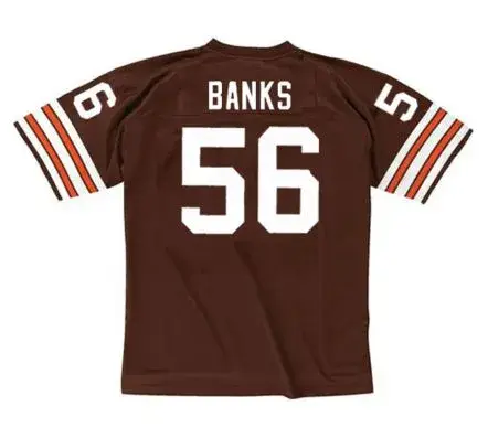 CHIP BANKS Cleveland Browns 1983 Throwback NFL Football Jersey 