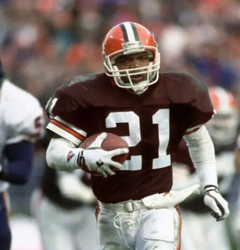 ERIC METCALF Cleveland Browns 1990 Throwback NFL Football Jersey 