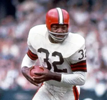 JIM BROWN Cleveland Browns 1960’s Away Throwback NFL Football Jersey 