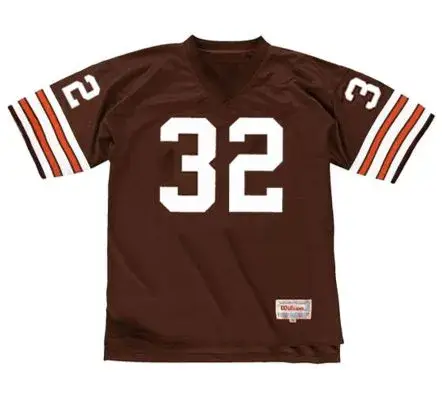 JIM BROWN Cleveland Browns 1960’s Home Throwback NFL Football Jersey