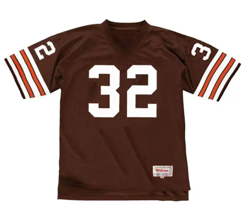 JIM BROWN Cleveland Browns 1960’s Home Throwback NFL Football Jersey