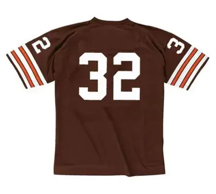 JIM BROWN Cleveland Browns 1960’s Home Throwback NFL Football Jersey 