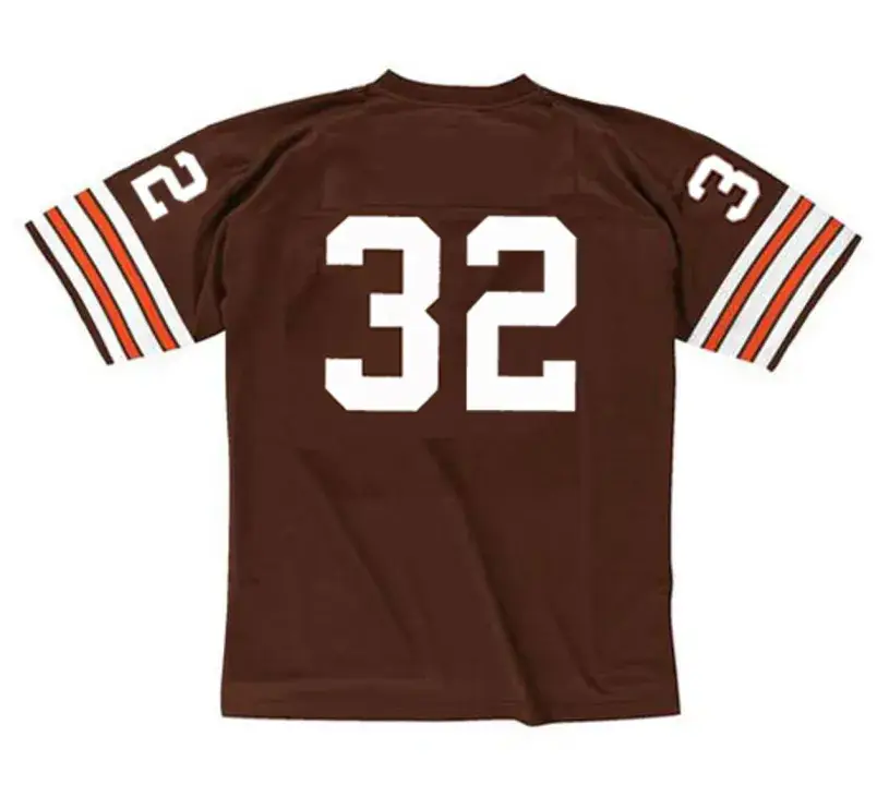 JIM BROWN Cleveland Browns 1960’s Home Throwback NFL Football Jersey 