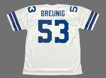 BOB BREUNIG Dallas Cowboys 1979 Throwback NFL Football Jersey 