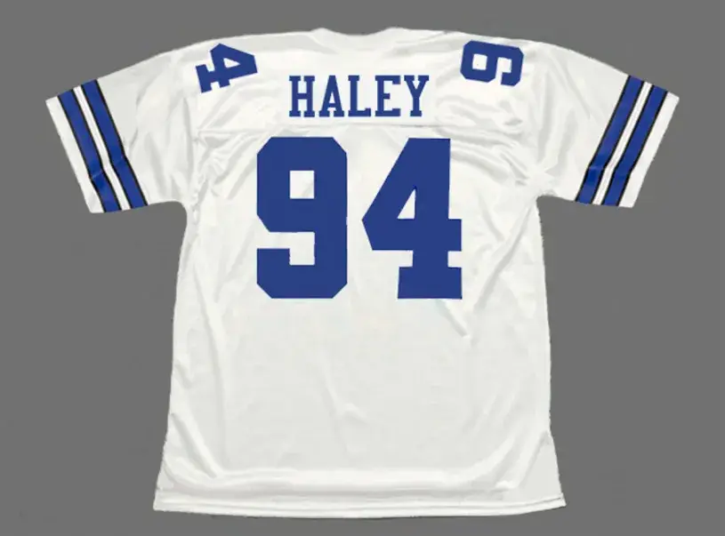 CHARLES HALEY Dallas Cowboys 1994 Throwback NFL Football Jersey 