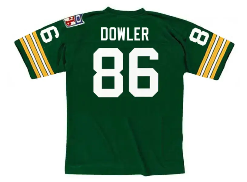 BOYD DOWLER Green Bay Packers 1969 Throwback NFL Football Jersey 
