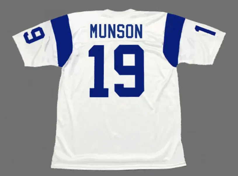 BILL MUNSON Los Angeles Rams 1967 Throwback NFL Football Jersey 