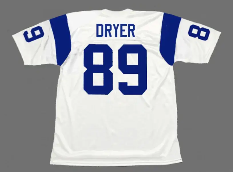 FRED DRYER Los Angeles Rams 1972 Throwback NFL Football Jersey 