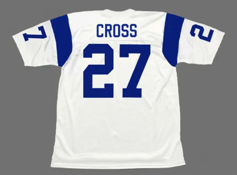 IRV CROSS Los Angeles Rams 1968 Throwback NFL Football Jersey 