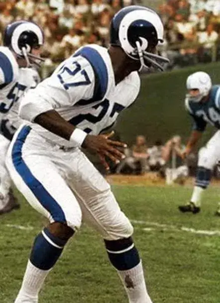 IRV CROSS Los Angeles Rams 1968 Throwback NFL Football Jersey 