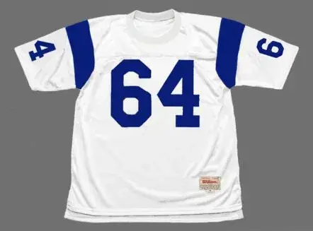 JACK “HACKSAW” REYNOLDS Los Angeles Rams 1971 Throwback NFL Football Jersey