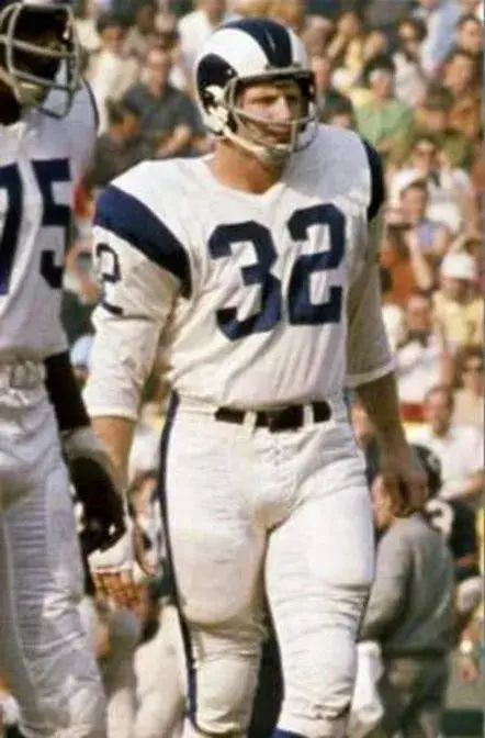 JACK PARDEE Los Angeles Rams 1969 Throwback NFL Football Jersey 