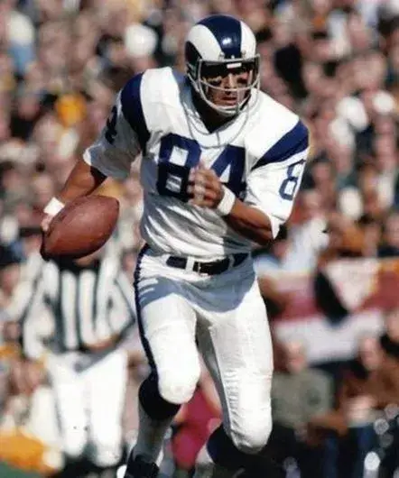 JACK SNOW Los Angeles Rams 1969 Throwback NFL Football Jersey 