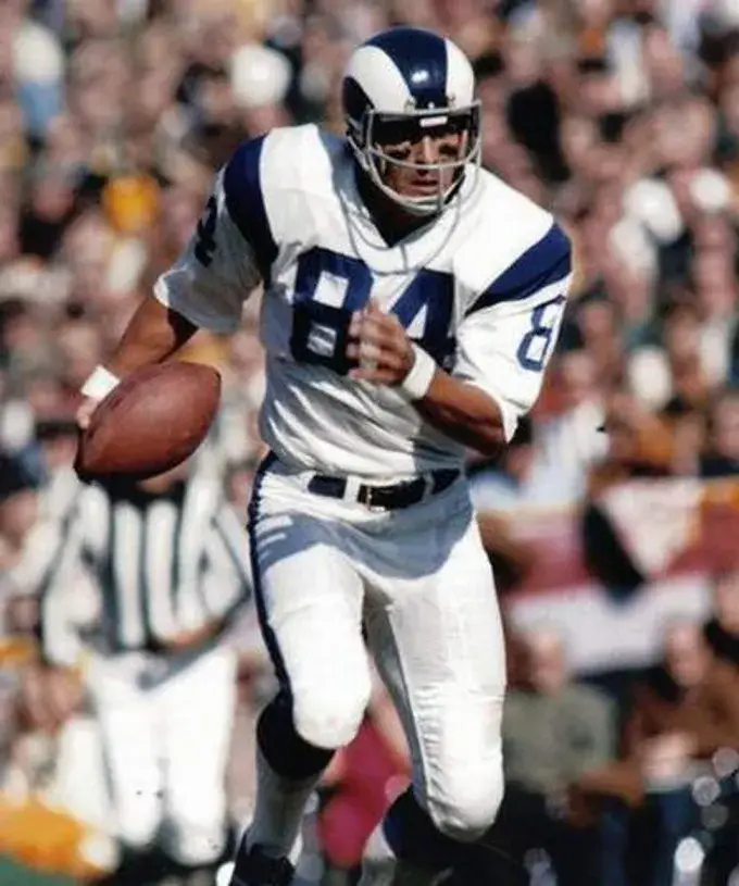 JACK SNOW Los Angeles Rams 1969 Throwback NFL Football Jersey 